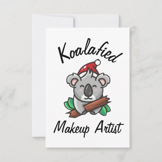 Carte de maquilleuse Koalafied (Devant)
