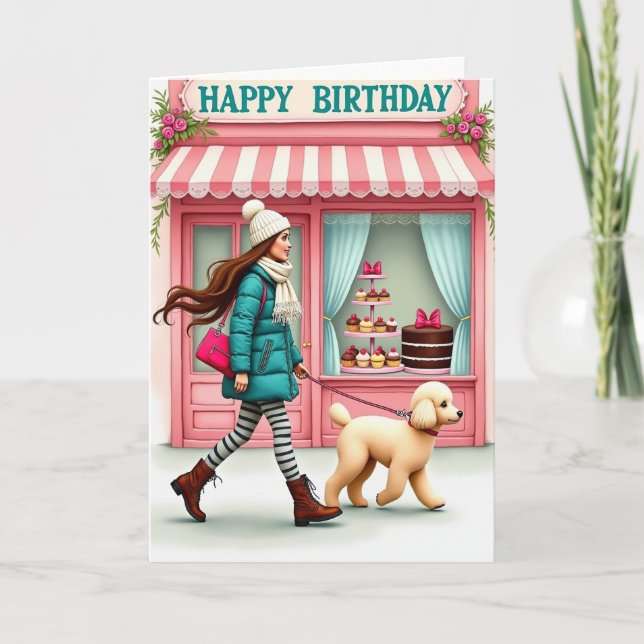 Carte de marche d'anniversaire douce (Devant)