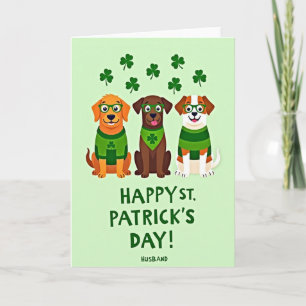 Carte de mari pour la fête des chiens de la Saint-