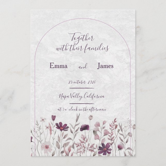 carte de mariage (Devant)