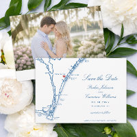 Carte de mariage à Airlie Gardens Wilmington NC