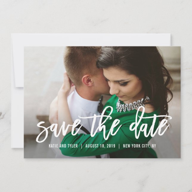 Carte de mariage à calligraphie pinceautée pour an (Devant)