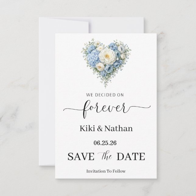 Carte de mariage à conserver (Devant)