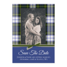 Carte de mariage à plaid Gordon Dress Save the Dat