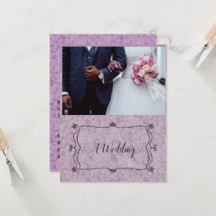 Carte de mariage à plat