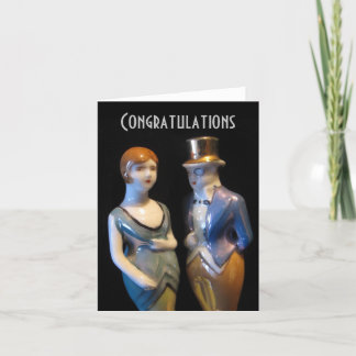 Carte de mariage/anniversaire Art Déco