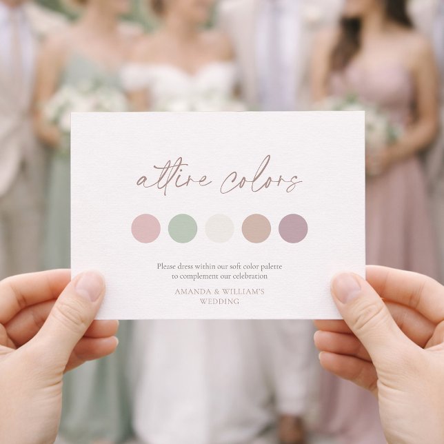 Carte de mariage aux couleurs de tenue florale dou (Créateur téléchargé)