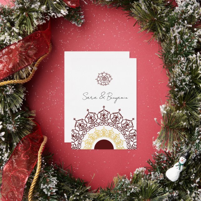 Carte de mariage avec un design iranien original (Insitu)