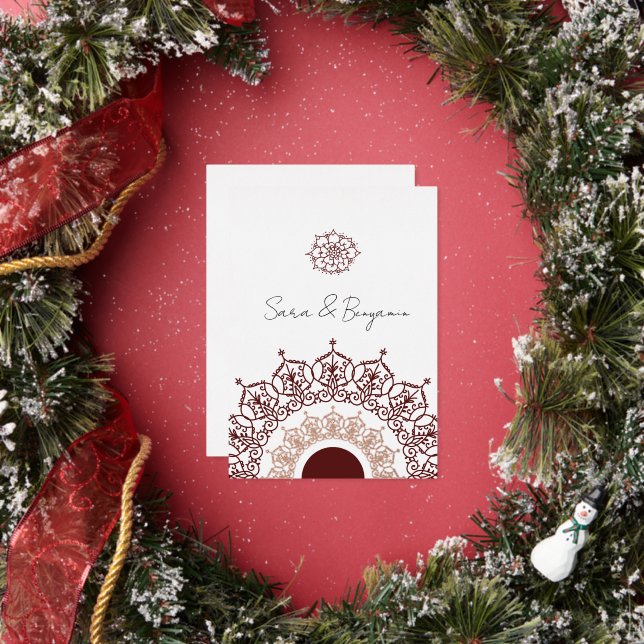 Carte de mariage avec un design iranien original (Insitu)