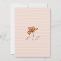 carte de mariage avec une ambiance minimale, esthé