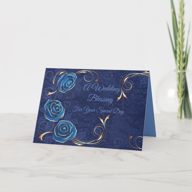 Carte de Mariage Bénédictions de Mariage Pour Votr (Devant)