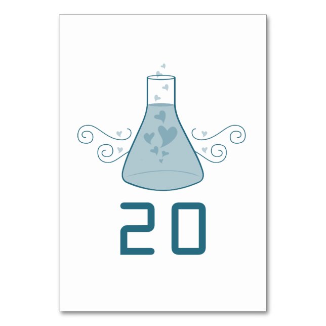 Carte de Mariage Blue Sweet Chimie (Par défaut)