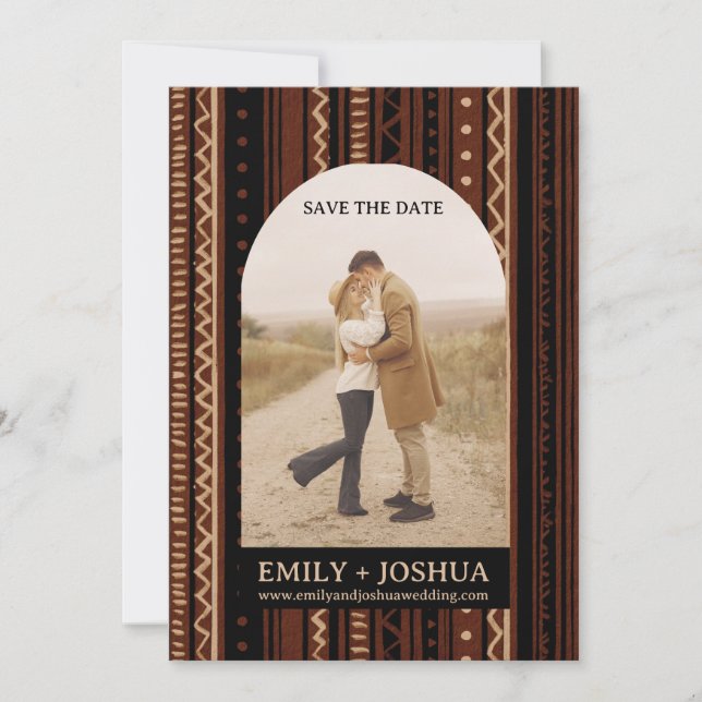 Carte de mariage "Bobo Flat Save The Date" Unique (Devant)