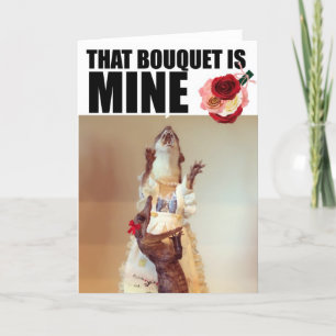 Carte de mariage de belette de Juanita