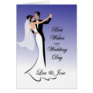 Carte de mariage de couples de danse pour Lea-Jose