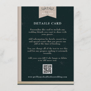 Carte de Mariage de la page de chapitre en noir vi