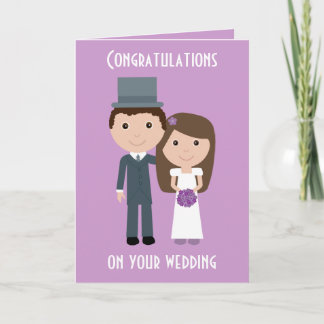Carte de Mariage de mariée et de chambre