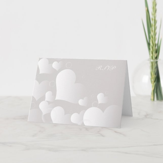 Carte de mariage de RSVP (Devant)