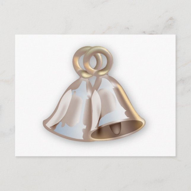 Carte de mariage Double Wedding Bells Sauvegarder  (Devant)