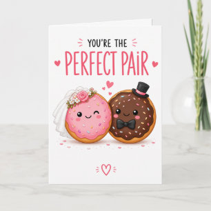 Carte de mariage drôle Donut – Nourriture mignonne
