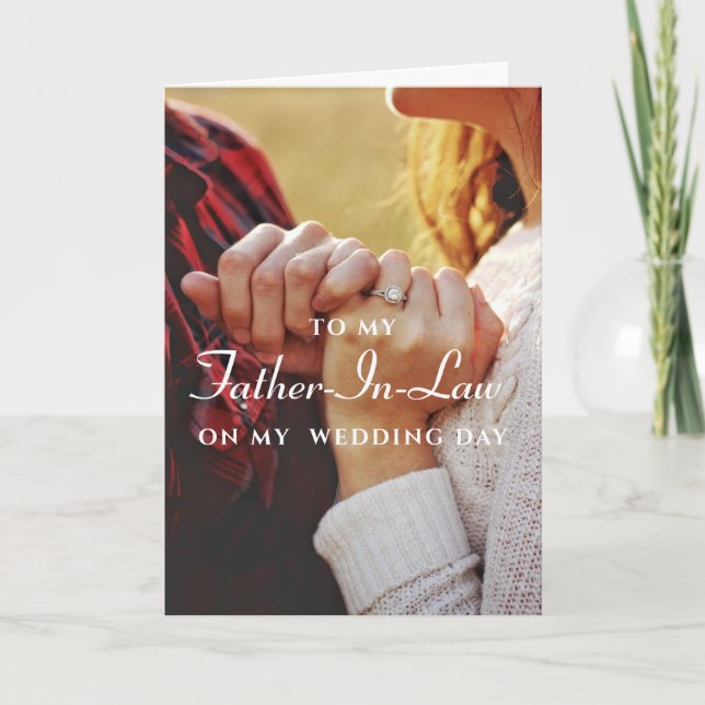 Carte de Mariage du beau-père (Devant)