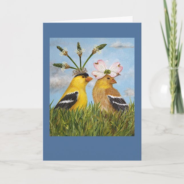 Carte de mariage du jardin (Devant)