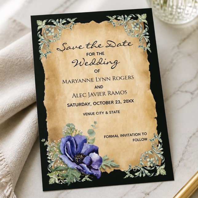 Carte de mariage Élégance Intemporelle pour annonc (Créateur téléchargé)