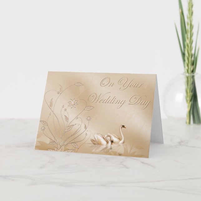 Carte de mariage élégante (Devant)