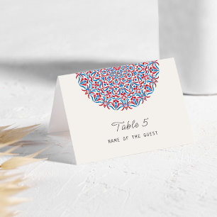 Carte de mariage en pierre de marbre corail Mandal