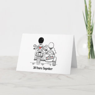 Carte de Mariage et d'Anniversaire de Mariage avec