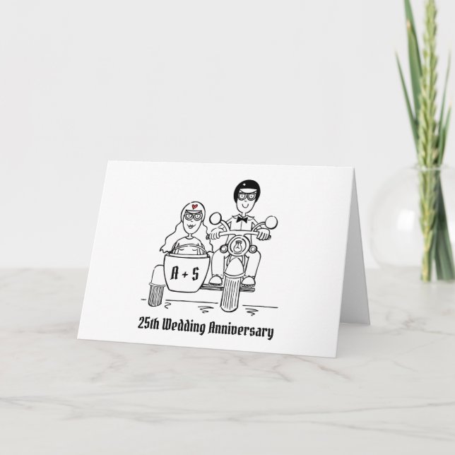Carte de Mariage et d'Anniversaire de Mariage pour (Devant)