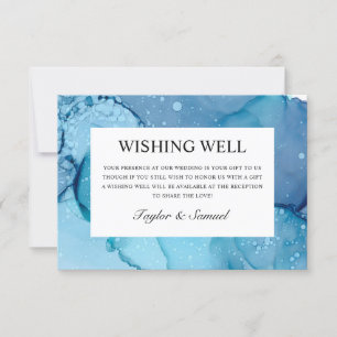 Carte de mariage Ethereal Wave Wishing Well Cadeau