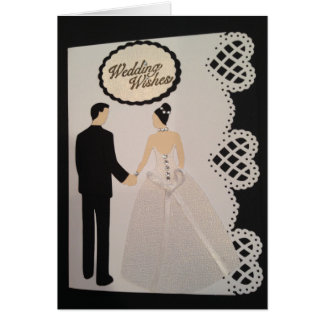 Carte de mariage faite main