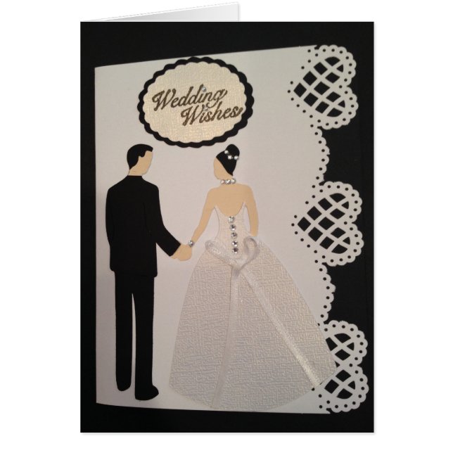 Carte de mariage faite main (Devant)