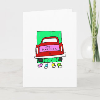 Carte de Mariage Félicitations Juste Marié