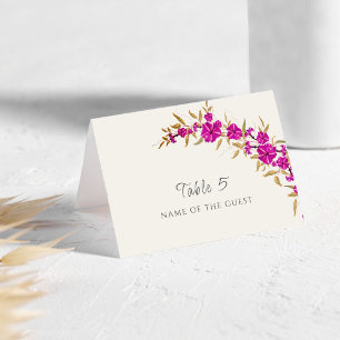 Carte de mariage Fleur de vigne à trompette sauvag
