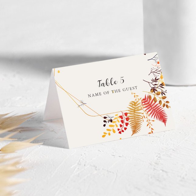 Carte de mariage Fleurs Champêtres Fongiques (Créateur téléchargé)