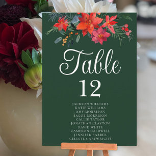 Carte de Mariage Floral de vacances vertes avec no