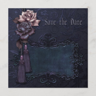Carte de mariage gothique de mariage sombre