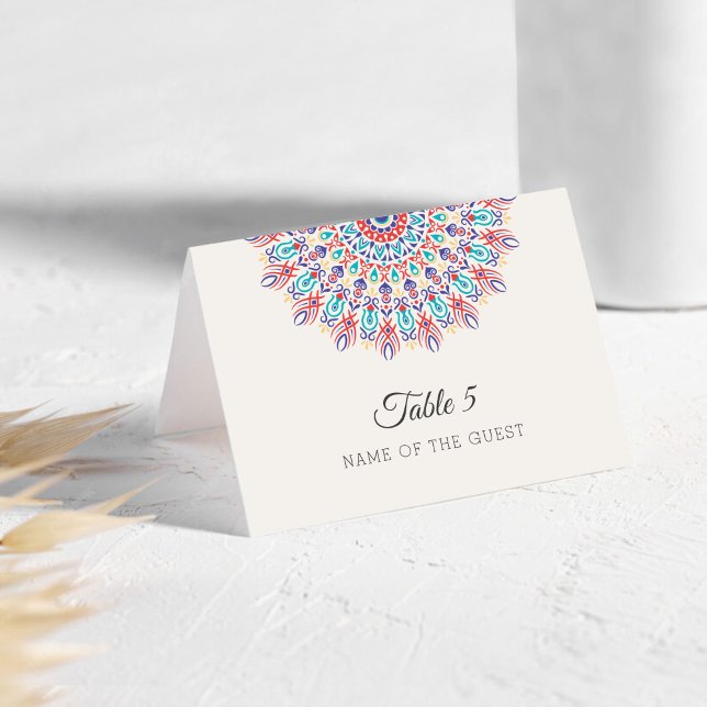 Carte de mariage mandala d'herbe de Pampas sèche (Créateur téléchargé)