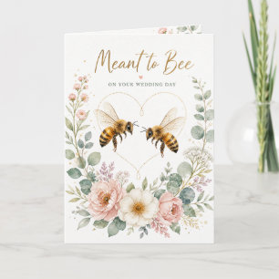 Carte de Mariage Meant to Bee – Aquarelle Romantiq
