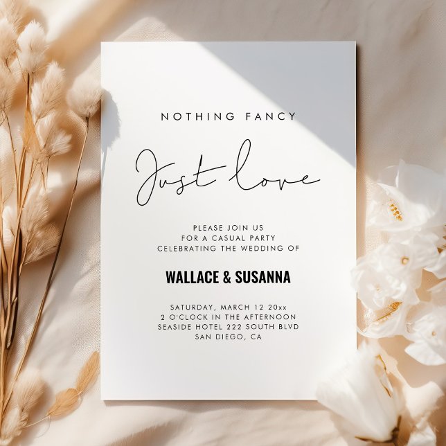 Carte de mariage minimaliste et simple (Créateur téléchargé)