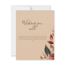 Carte de mariage moderne Tropical Rose