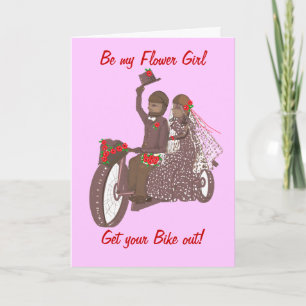 Carte de mariage motard / moto Roses rouges, Produ