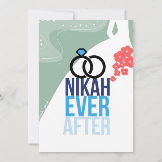 Carte de mariage Nikkah Ever After