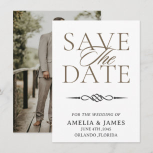 Carte de mariage nœud celtique "Save the Date"