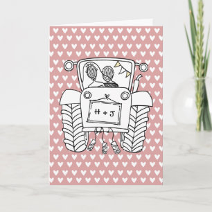 Carte de Mariage Pays Tracteur