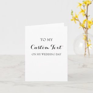Carte de mariage personnalisée