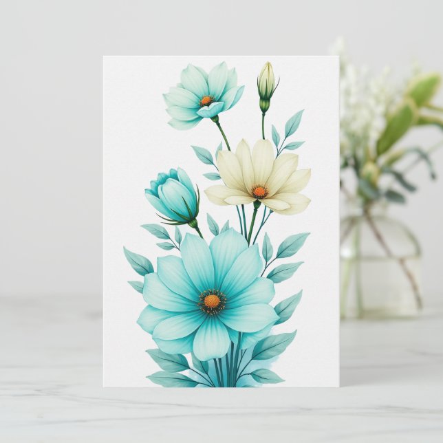 Carte de mariage personnalisée (Debout devant)