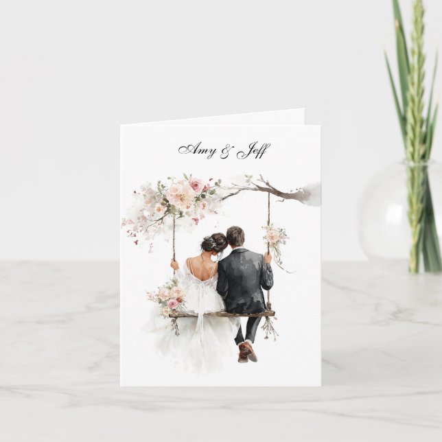 Carte de mariage personnalisée (Devant)